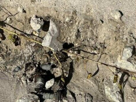 Fragments of old sea mine discovered at Anglers Cove Beach