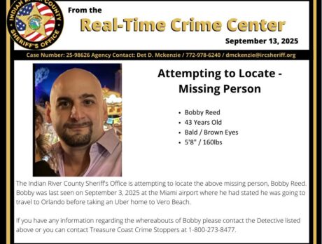 Deputies search for Vero Beach man missing since Sept. 3