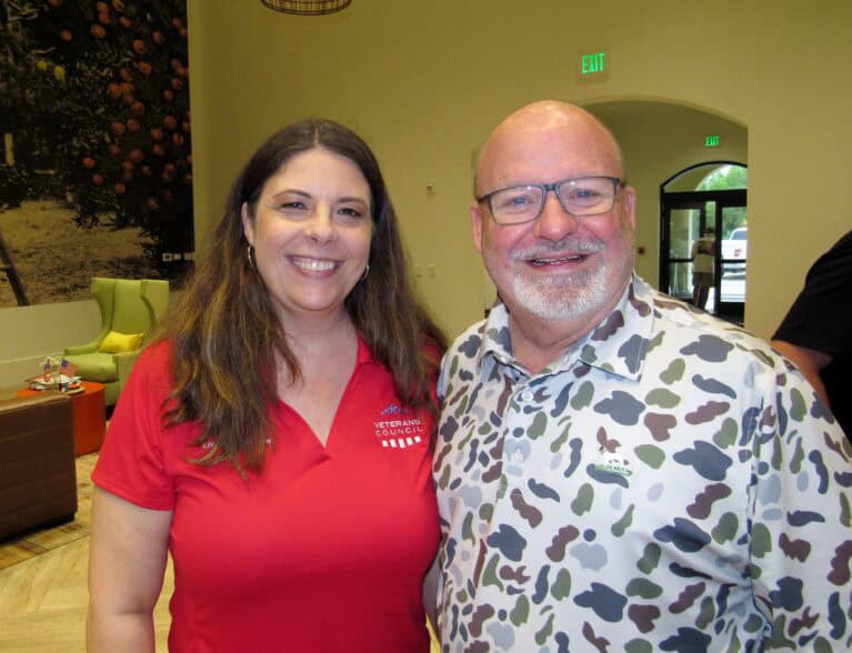 April Colvin and Rep Robbie Brackett