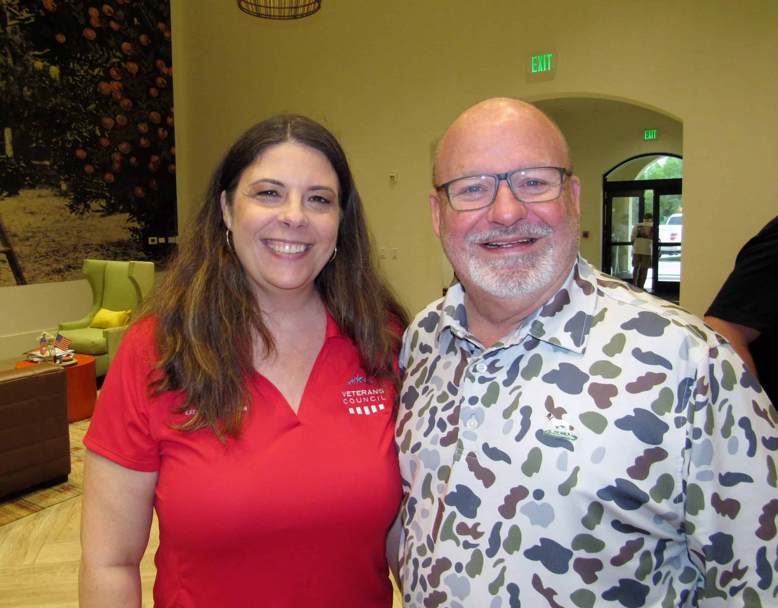 April Colvin and Rep Robbie Brackett