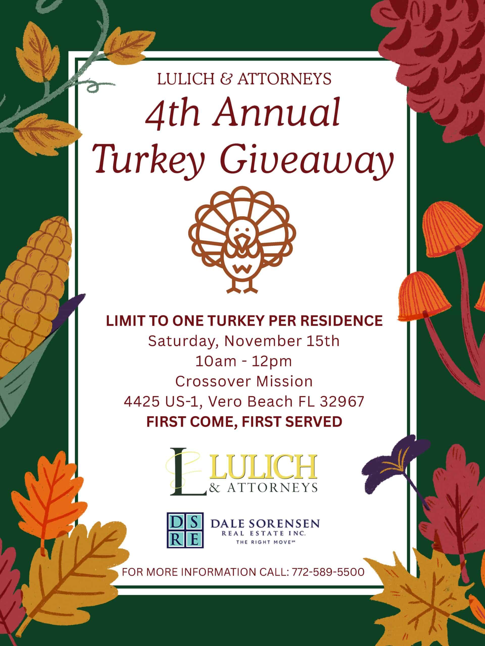 Lulich Turkey Giveaway 2025