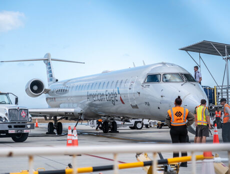 With American now, 3 carriers a crowd at Vero airport