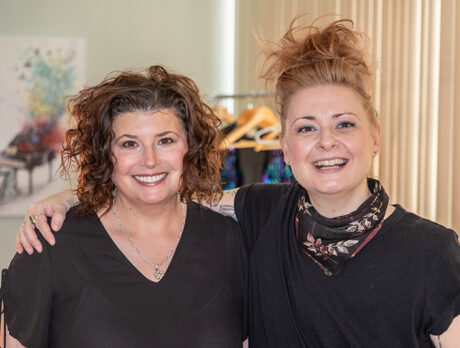 Funny girls! Best pals whoop it up to support women’s advocacy