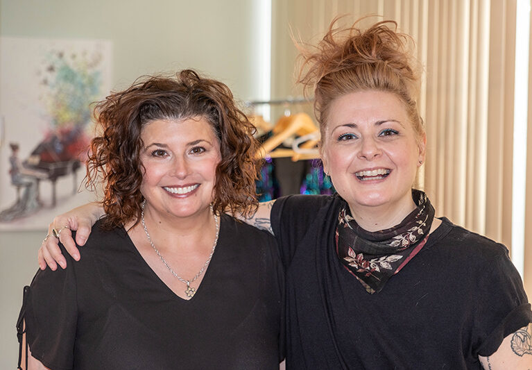 Funny girls! Best pals whoop it up to support women’s advocacy