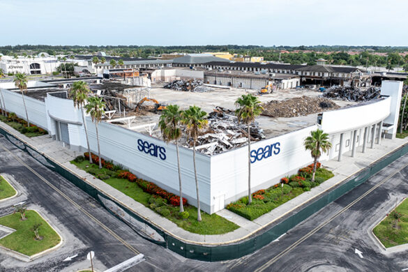 Anchor (stores) away as mall demolition intensifies