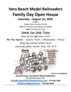 Vero Beach Model Railroaders flyer Vero Beach Model Railroaders flyer