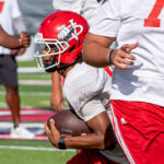 101926 VBHS FootballPractice JoshuaKodis 003